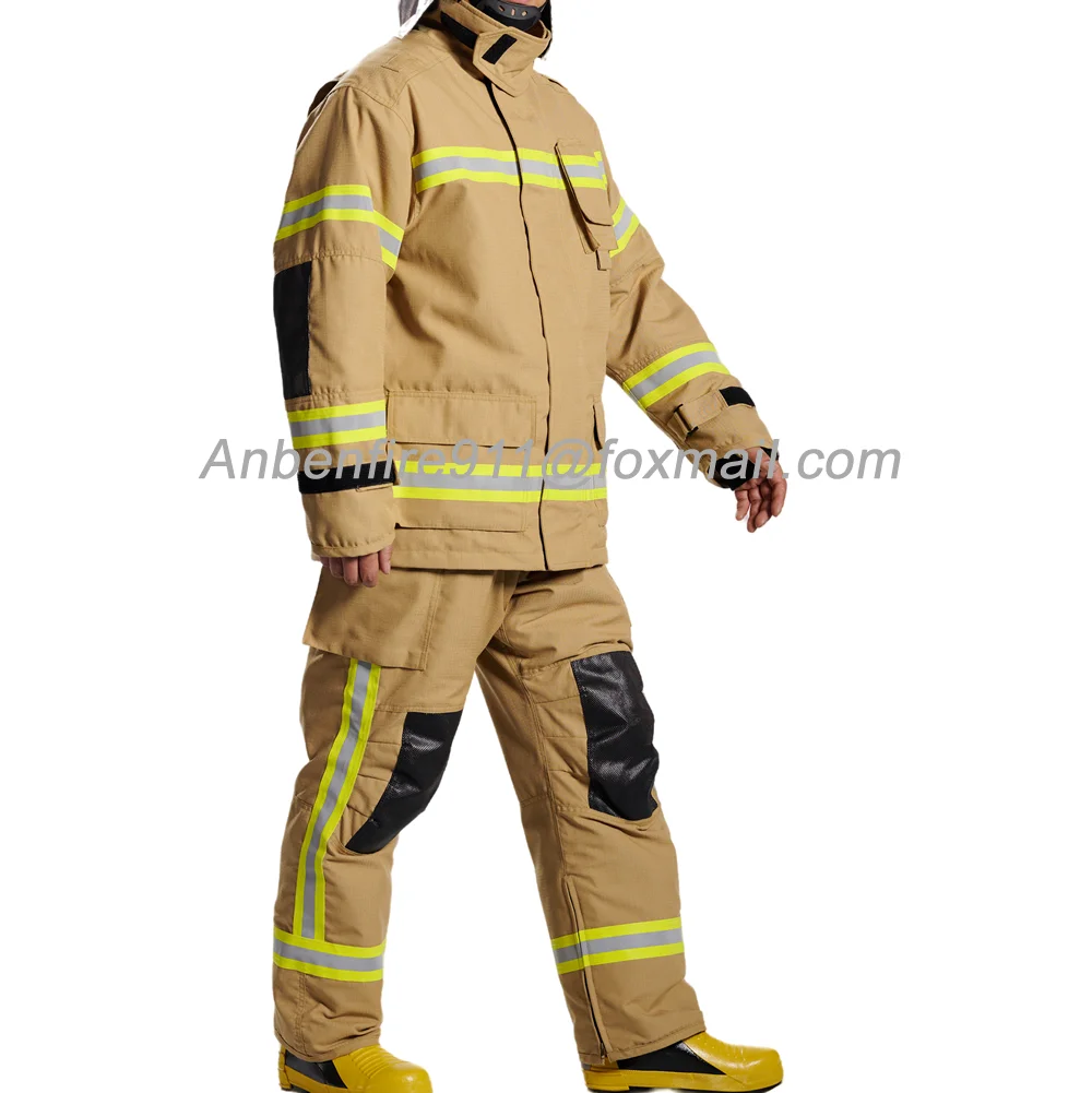 ANBEN FIRE New Design Removeable Inner layer Fire Equipments DRD Cheap price Nomex IIIA Fire Fighter Uniform fireman suit