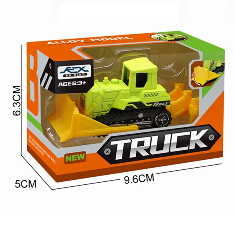 1:64 Scale Diecast Construction Engineering Vehicle Paver Toy Truck Crane Toy