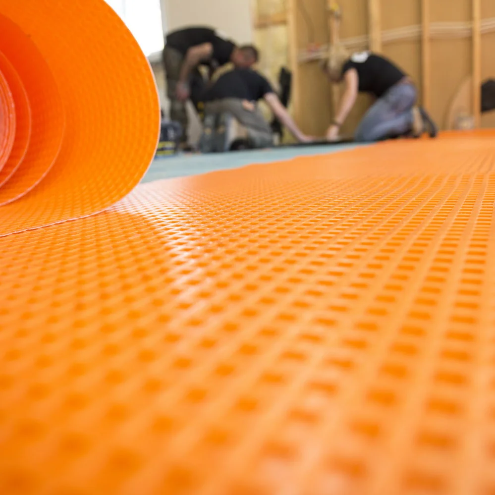 Foundation Water Proof Membrane Uncoupling for Wetroom System Easy Installation Flooring Underlay Waterproof Membrane ditra