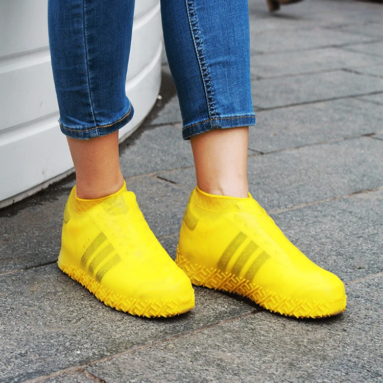 Нескользящие силиконовые чехлы для обуви, водонепроницаемые резиновые чехлы для обуви, многоразовые Нескользящие чехлы от дождя для обуви