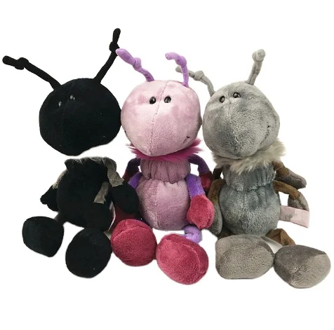 New Arrival Soft Simulation Plush Ant Stuffed Animal Plush Doll Creative Home Decor Claw Machine Fluffy Kid Soother