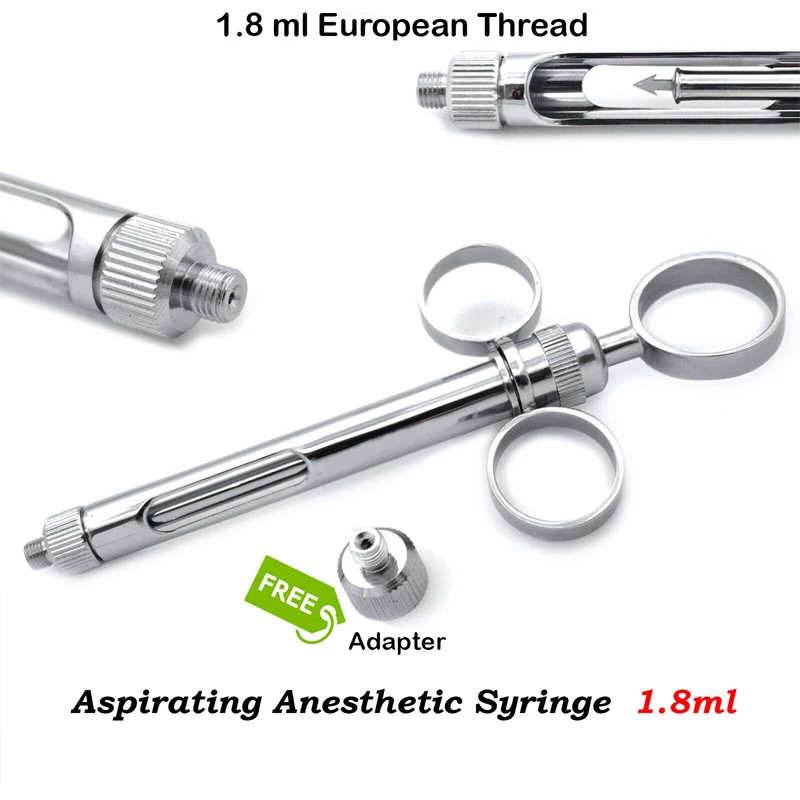 
Высококачественный стоматологический картридж, самоаспирационный шприц 1,8 мл для анестезии 