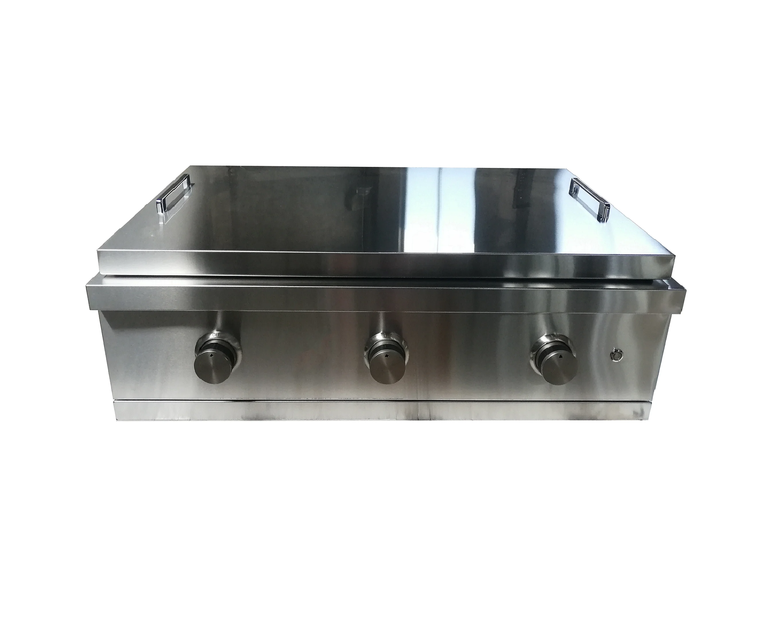 Stainless Steel 304 Gas Bbq Flat Top Plate Gas Griddle Commercial Gas Grill Griddle Grill with LED lights