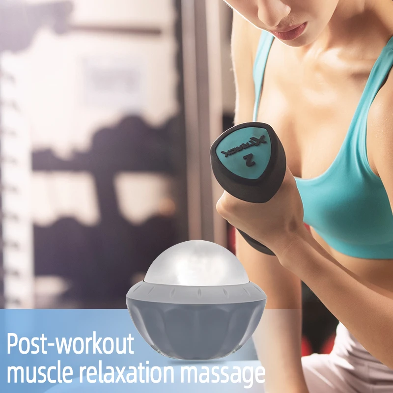 handheld Cold Massage Roller Ball black Rolling Beads Body Foot Massager Hot Cold Physiotherapy Deep Tissue Cryotherapy Ice Ball