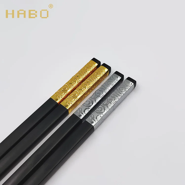 HABO houseware hotel good fortune antibacterial anti-mould mental ring sustainable auspicious cloud chopstick SGS free sample