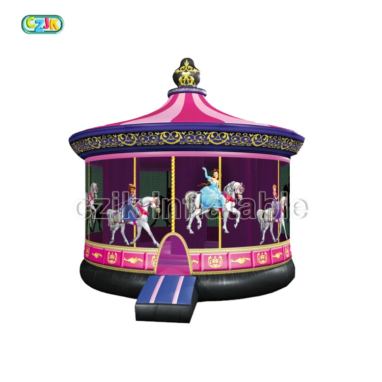 Cheap Moonwalk Jumper Bouncer Jumping Bouncy Castle Mobile Carousel Horse Inflatable Bounce House