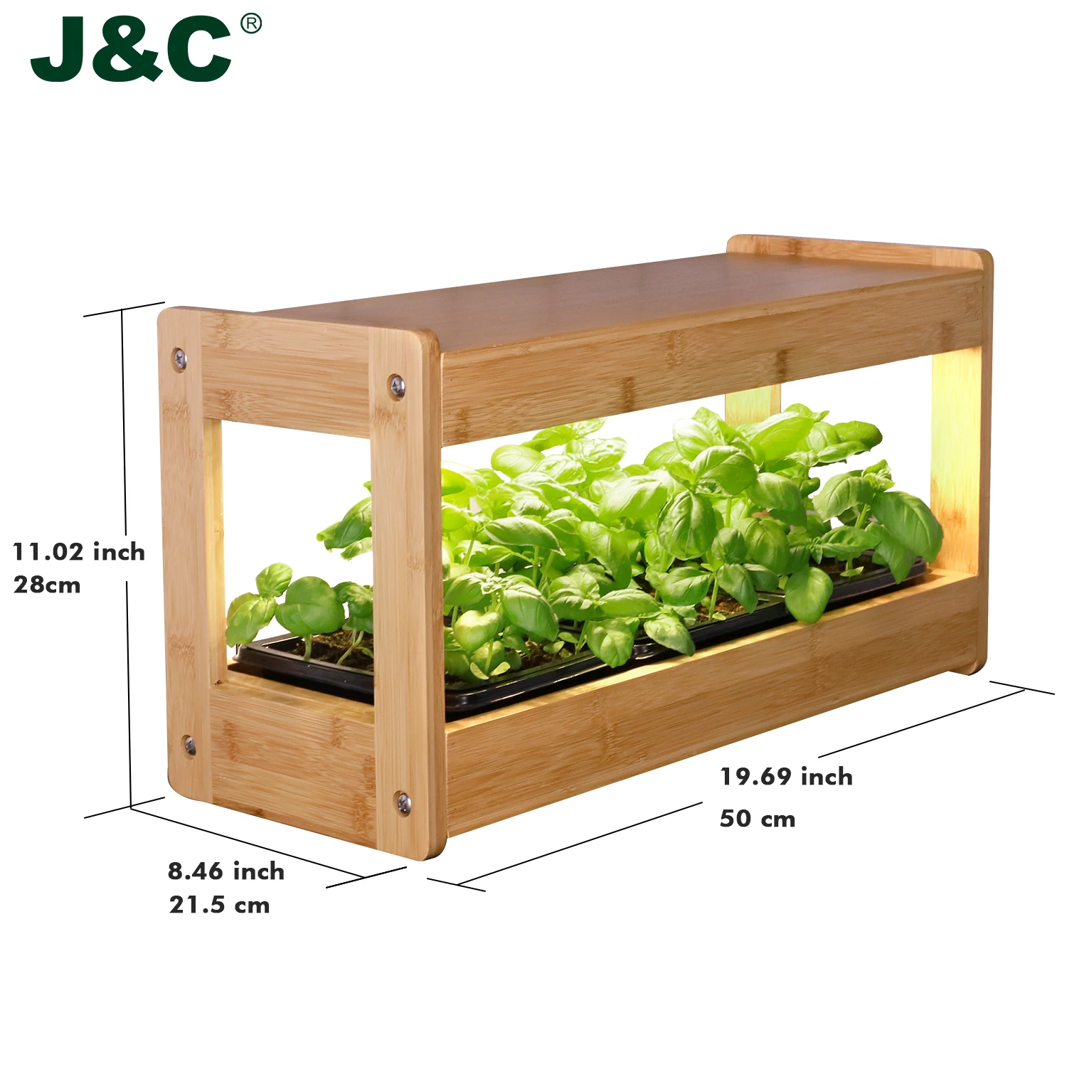 J & C Minigarden led комнатный садовый светильник для выращивания растений ce rohs умный комплект суккулентов