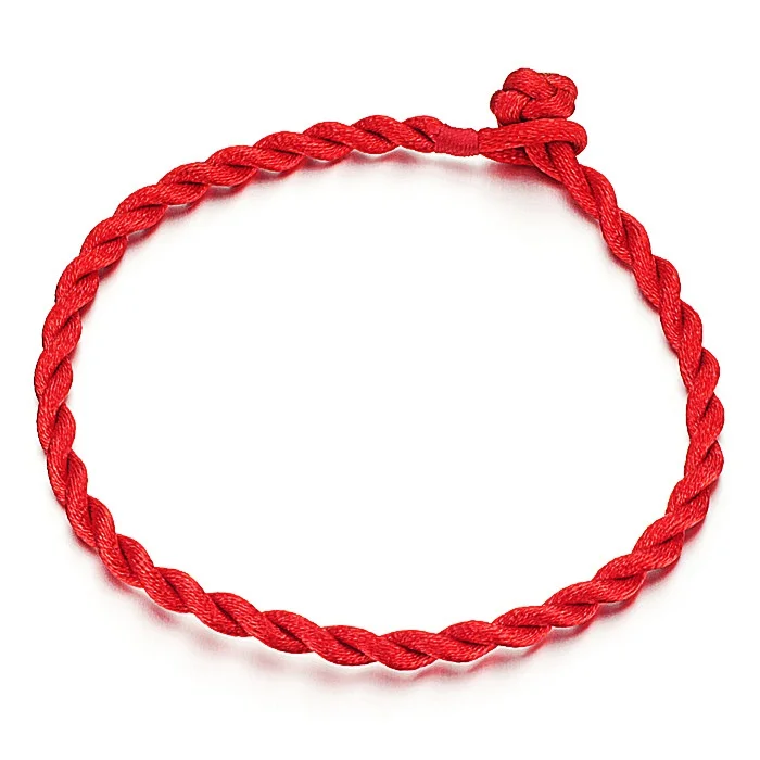 Fashion Red Thread String Bracelet Handmade Braided  Red Rope Lucky Bracelet For Women Men Bangles Jewelry Lover Couple Gift