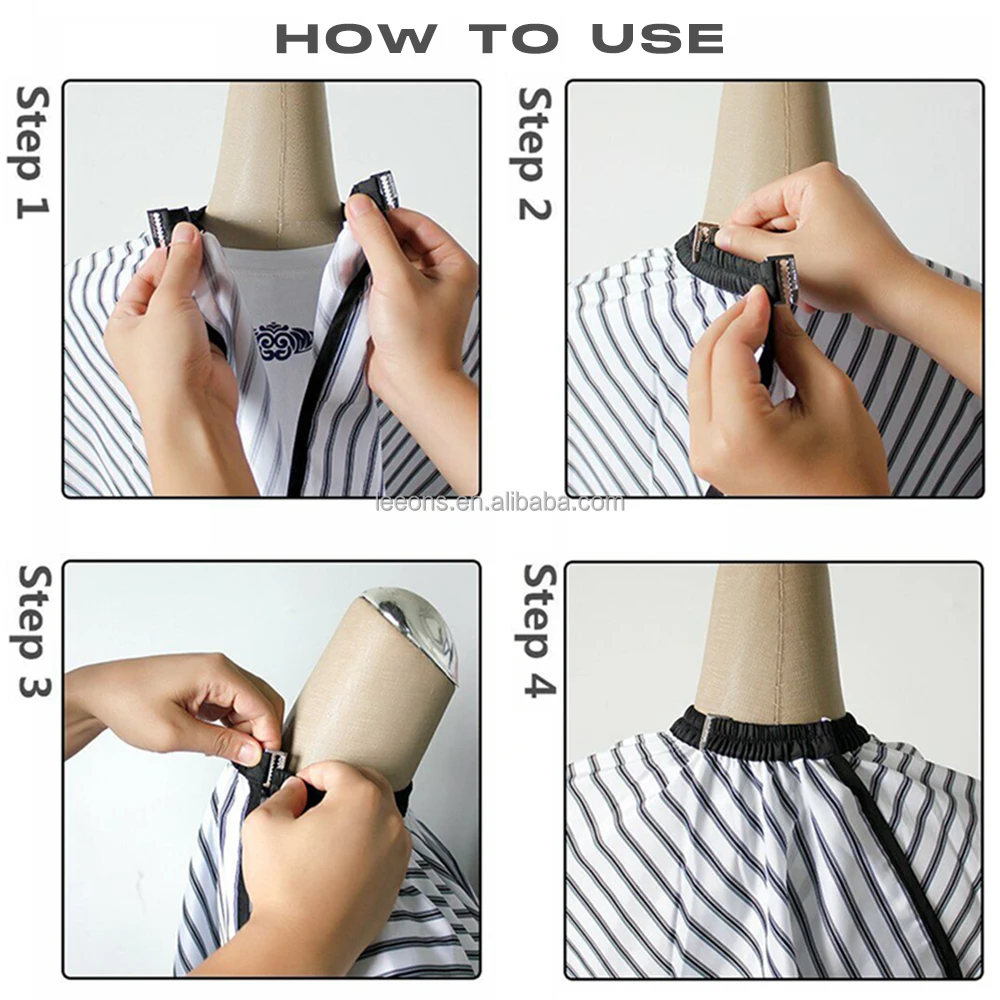 Hot Selling Custom Logo Antistatic Waterproof Polyester 3D Star Pattern Design Barber Hairdressing Cape for Haircutting Salon