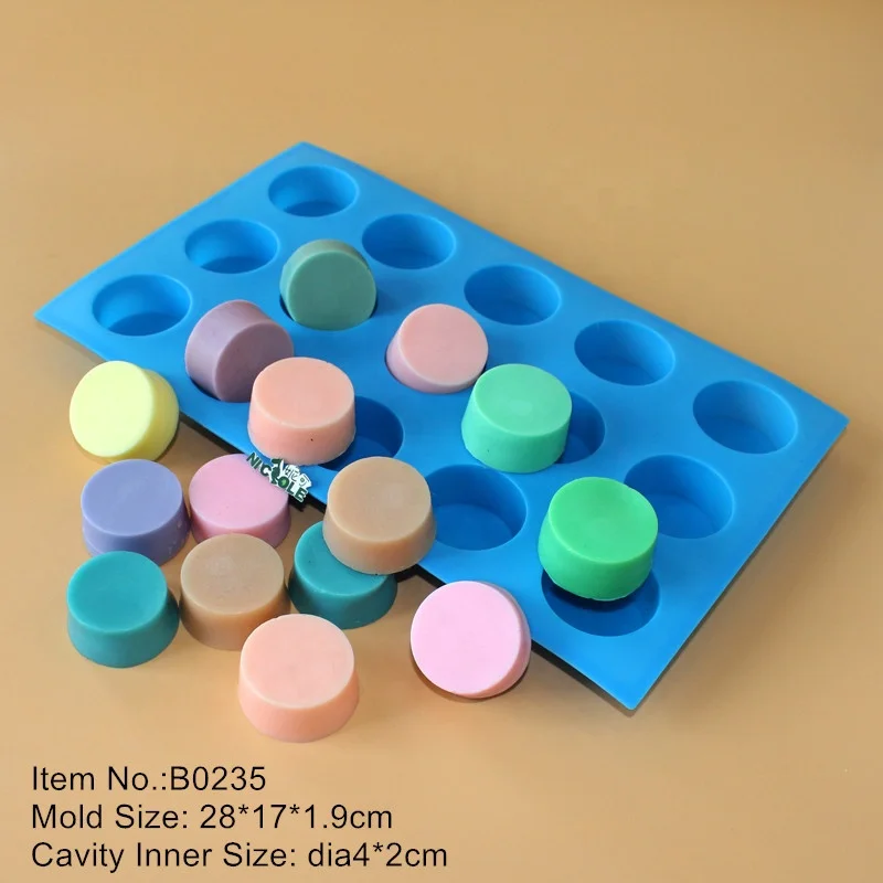 Multi Cavity Food Grade Silicone Molds for Chocolates Round Shape Silicon Cookies Moulds