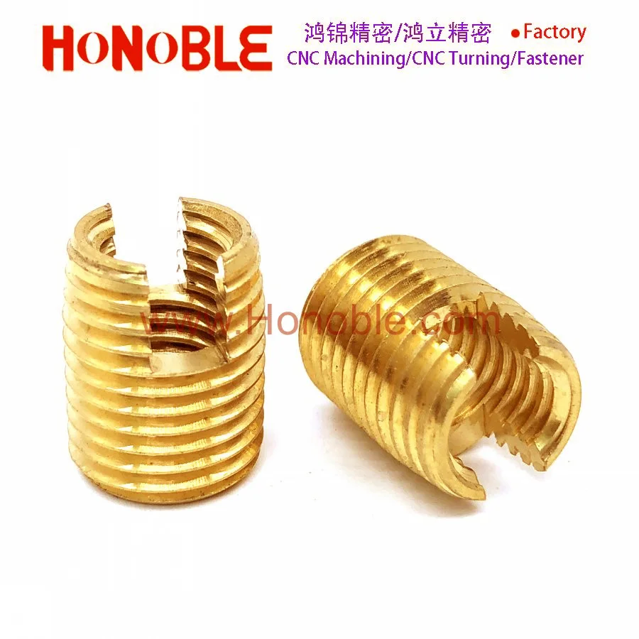 Stainless Steel Brass Hardened Steel Titanium Threaded Self Tapping Insert Nuts