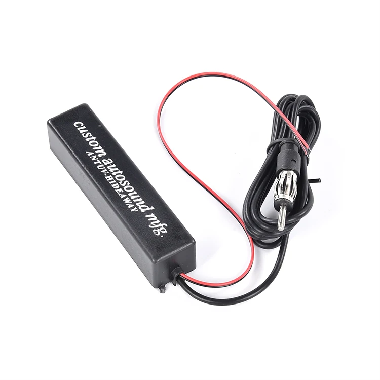 New Universal Car Hidden Amplified Antenna Kit 12v Stereo Radio