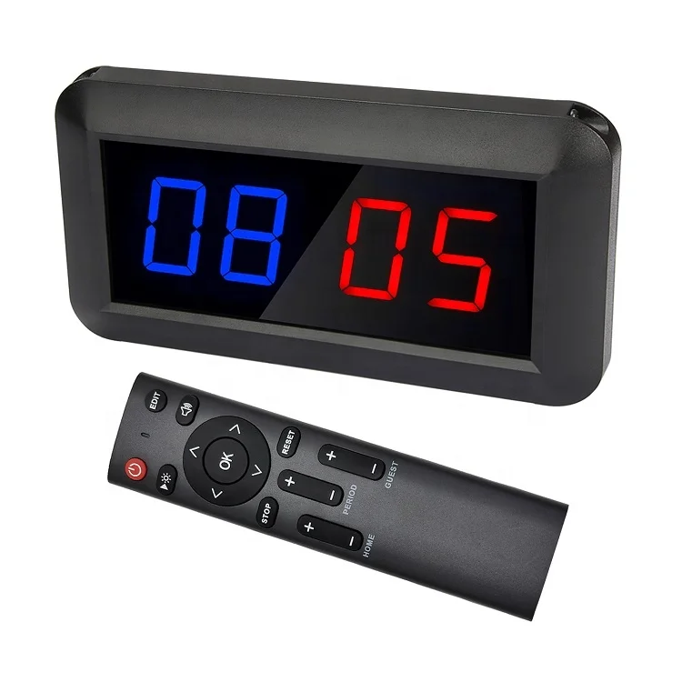 Jhering 1.5 Inch Score Keeping Count down/up Timer Basketball Electronic Digital Football LED Scoreboard