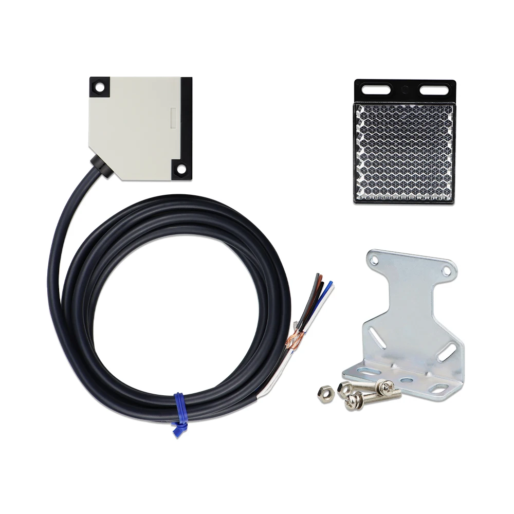 E3JK-R4M1  Reflection type photoelectric switch with reflector sensor, AC/DC general sensor,Induction distance of 4 meters