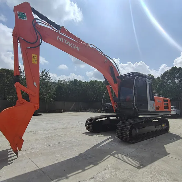 Great Condition Used Excavators Hitachi ZAX200-3G Original 20 Ton Hydraulic Excavators Crawler Excavators HITACHI ZAX 200-3G