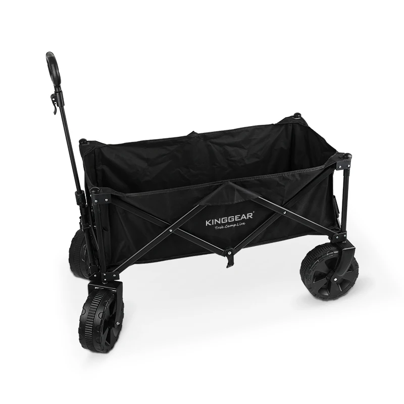 KingGear Outdoor Camping Cart Beach Picnic foldable Camping Wagon Collapsible Folding Utility Cart Wagon