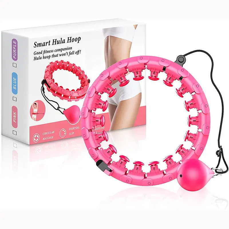 Fitness Gym equipment Training hula hoops never drop Intelligent Plastic weighted Hola hoops