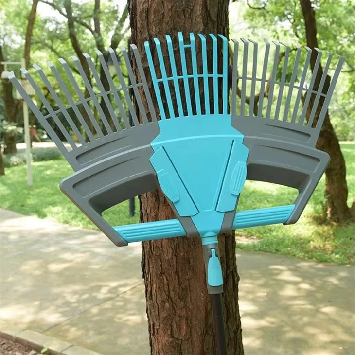 quality safety PP garden harrow rake portable garden leaf rake
