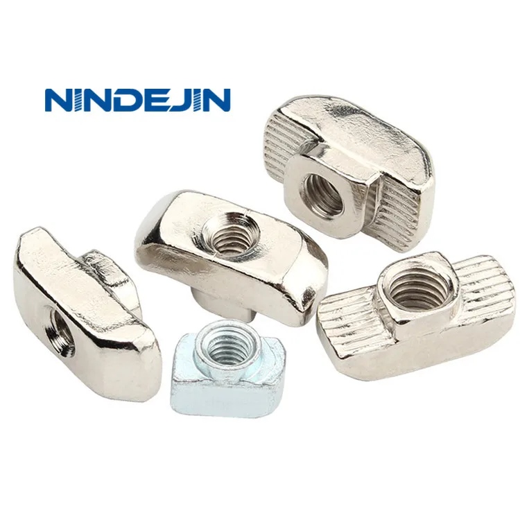 T Hammer Screw Nut Carbon Steel M3 M4 M5 M6 T Nut for Aluminum Profile
