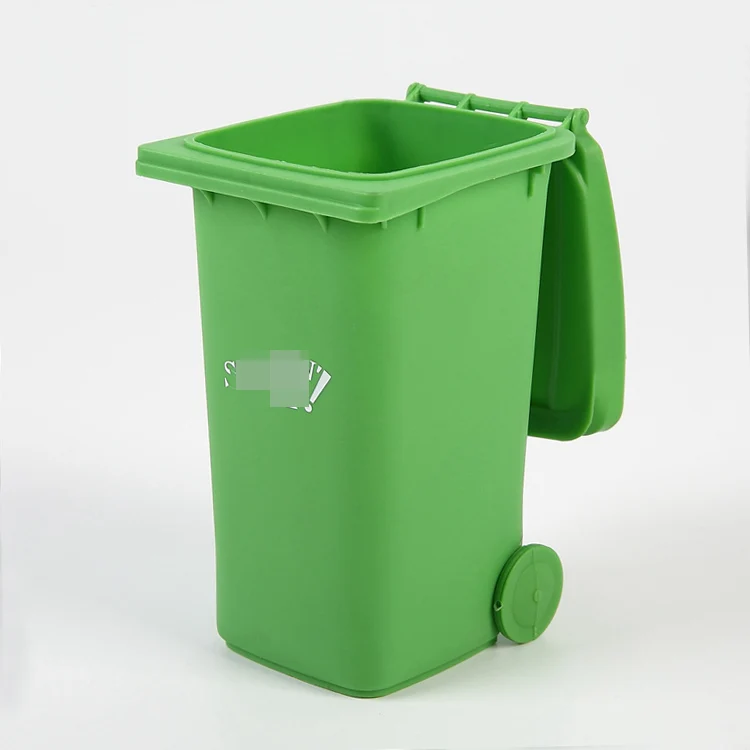 STROBIGO Household small Plastic Dust Bin Recycle Trash Can Cans 0.5l  Classified Waste Garbage Dustbin With wheel