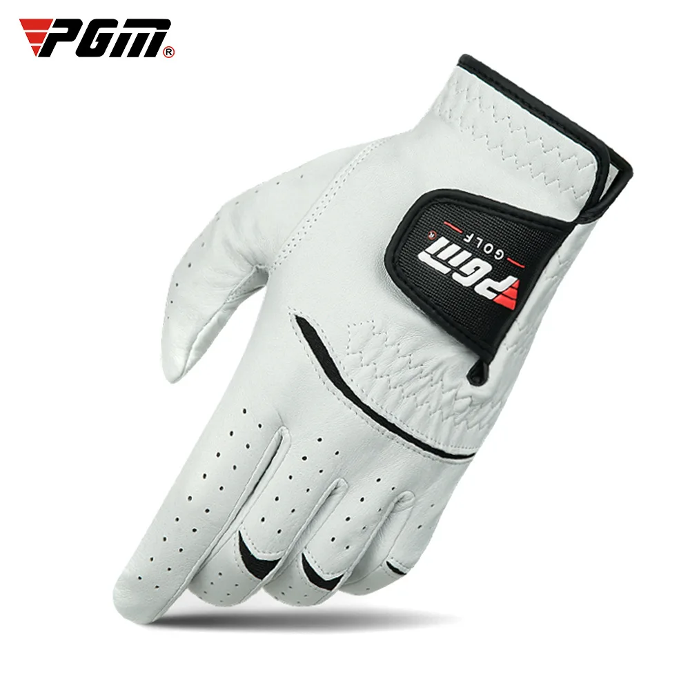 PGM ST025 custom logo premium cabretta leather golf gloves sheepskin leather men golf gloves