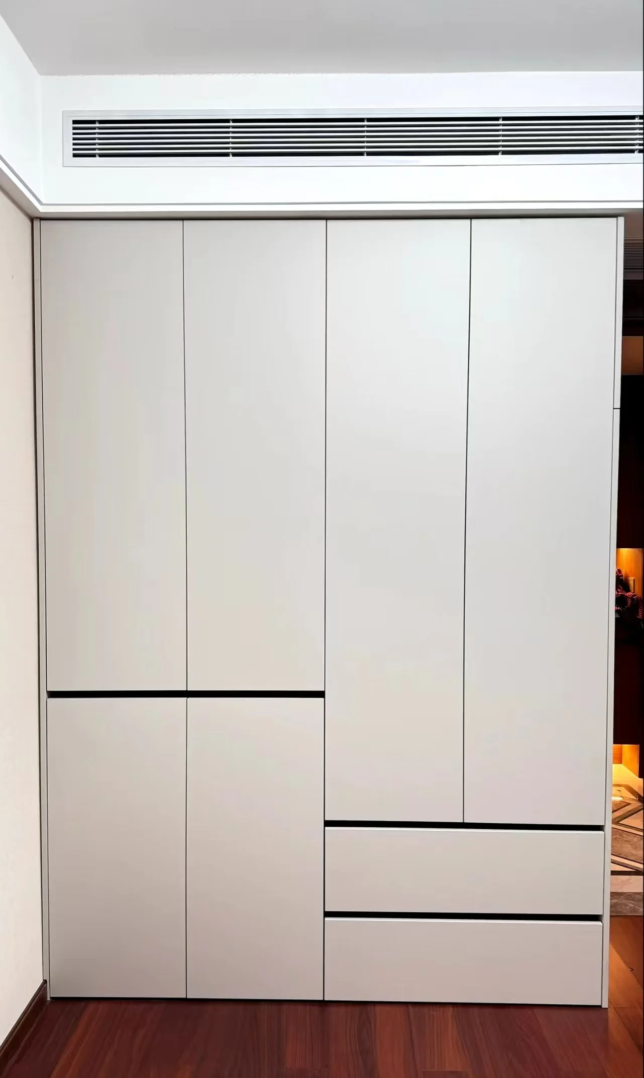 Modern Style Wardrobe From a Production Manufacturer Featuring Drawers With Handle-less Design