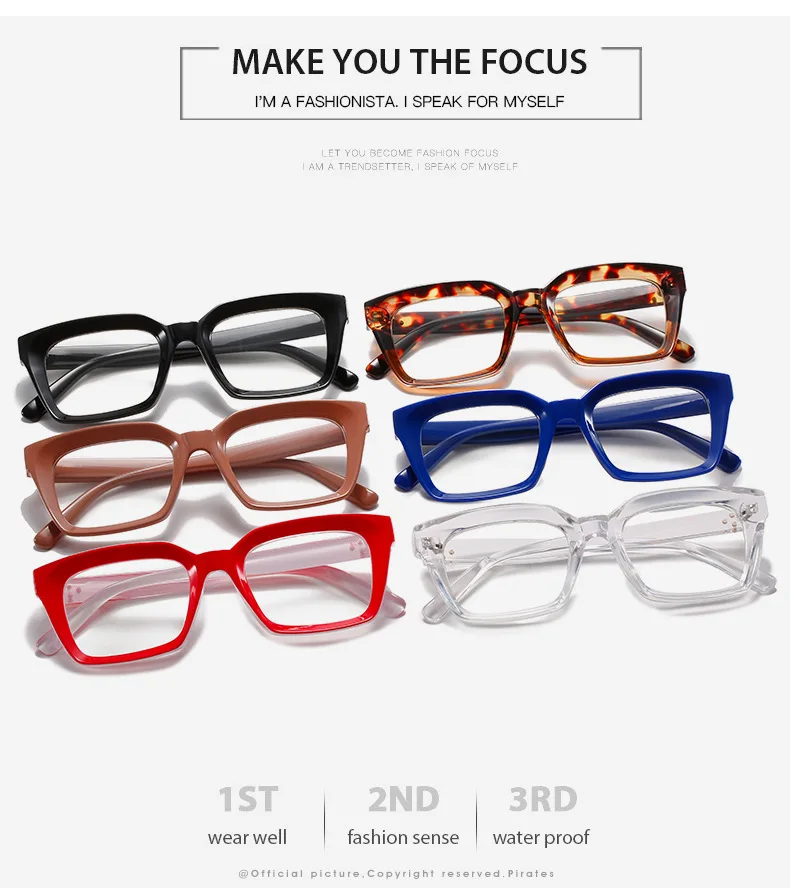 Sparloo 9012 popular fashion square women branded reading glasses anti blue light