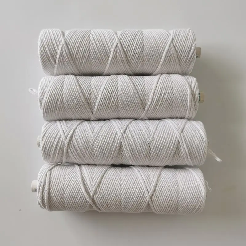 Natural Cotton Candle Wick Set Wholesale Cotton Wick Roll Encryption Smokeless Wick Cotton Thread for DIY Candle Making