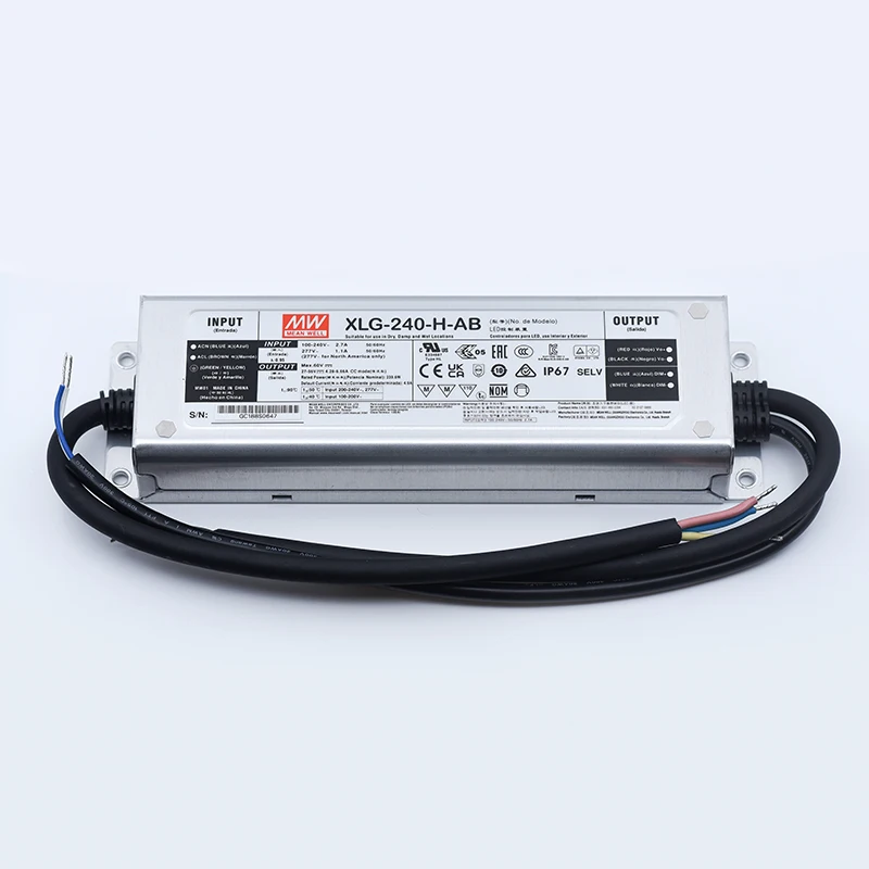 MeanWell XLG-240-H-AB 240W 27~56V LED Power Supply Dimmable Mean Well LED Driver for Grow Light