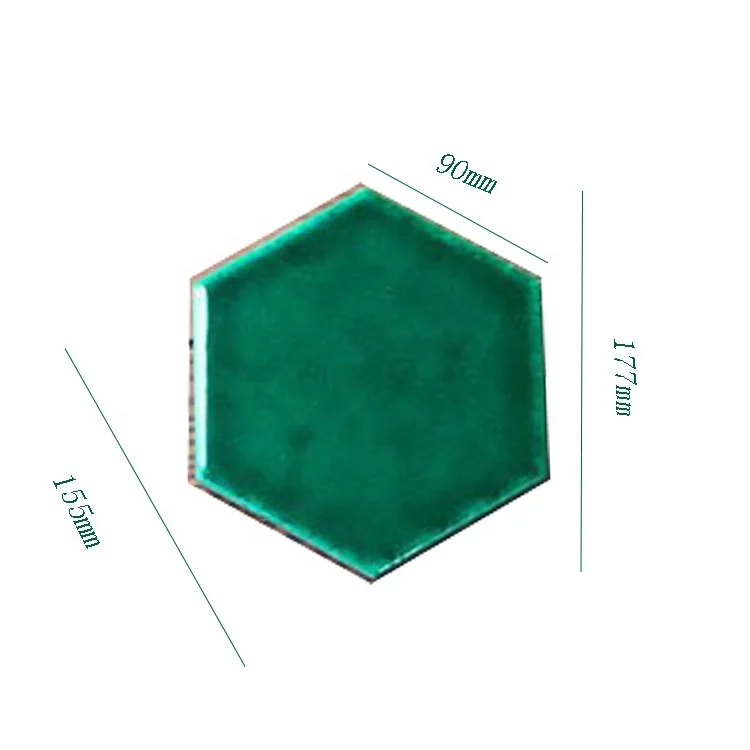 177 мм 155 мм 90 мм напольная Шестигранная мозаичная керамическая плитка