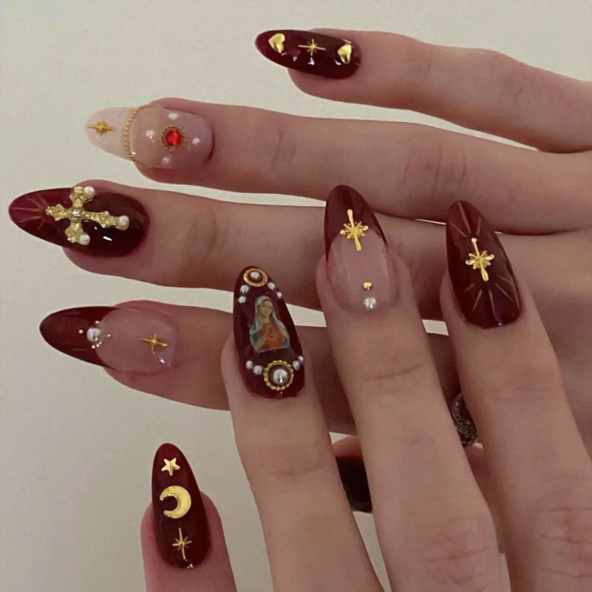 2024 New Style False Nail Patch Water Pipe Nail Art Press On Nail Wholesale