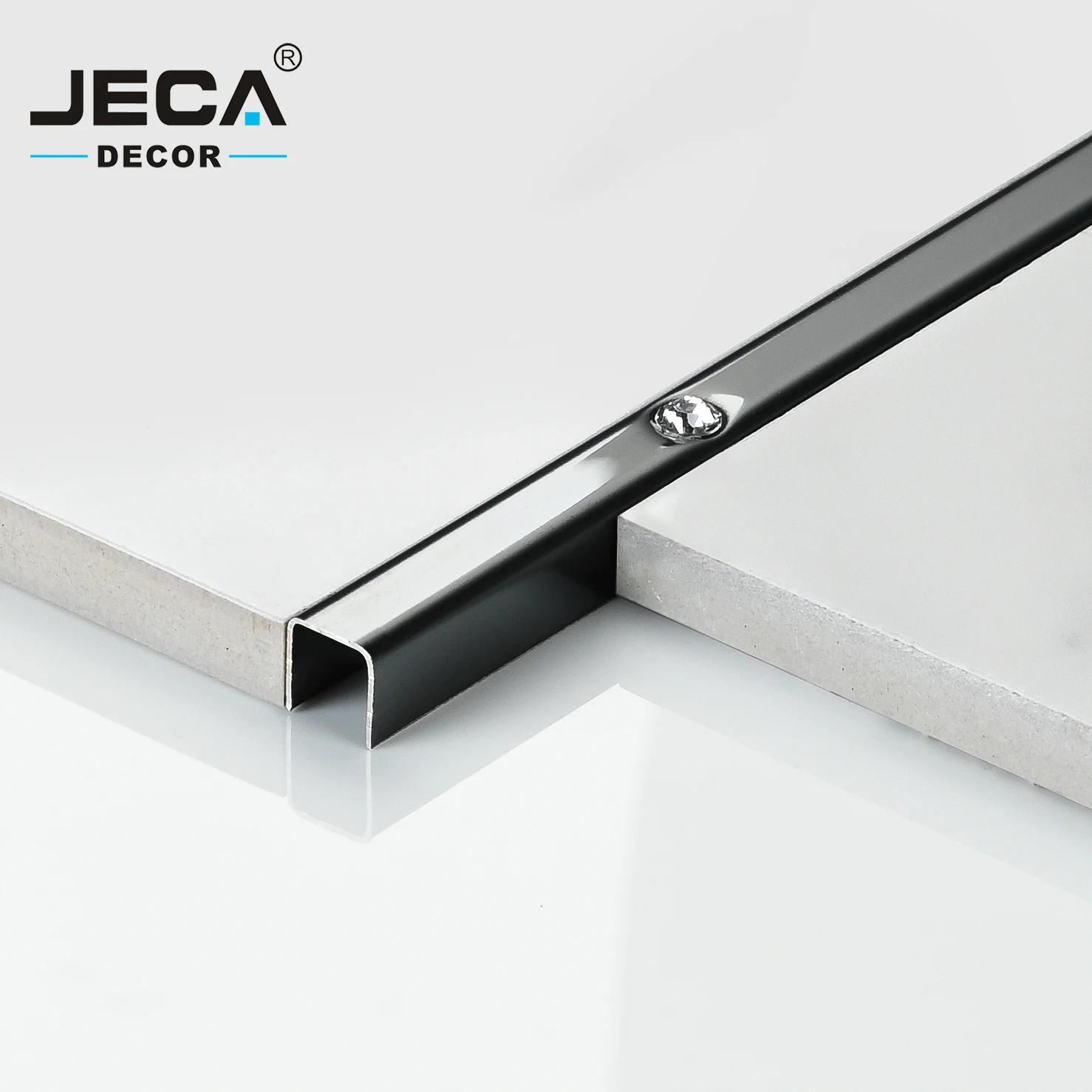 Foshan Manufacturer JECA Tile Trim Stainless Tile Trim For Wall Decoration OEM Stainless Steel Tile Trim