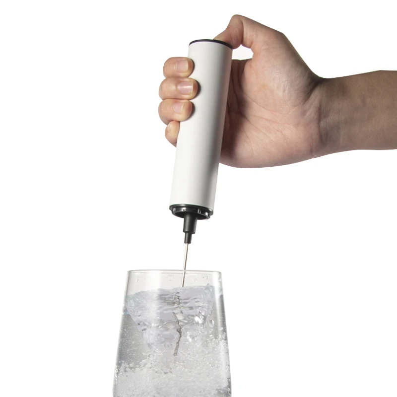 Wholesale price automatic mini coffee mixer usb rechargeable stainless steel  milk frother electric mixer