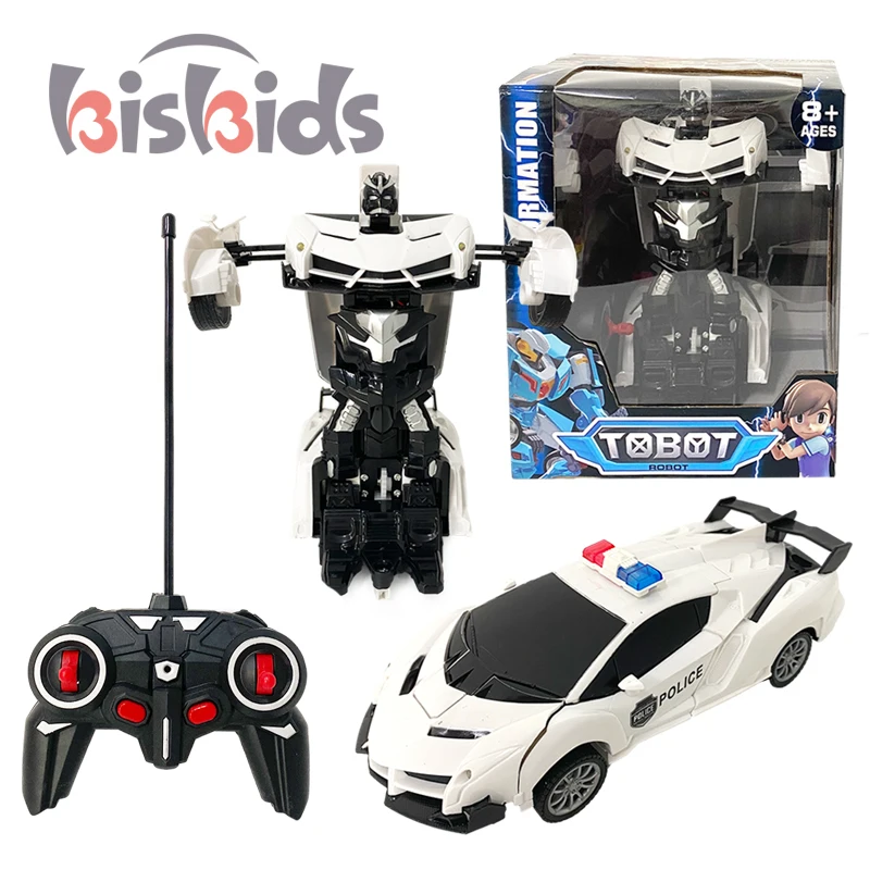 2024 hot sale 1/16 scale Transformation Robots Models with light remote control car 5 Channel rc cars Deformation Electric Robot