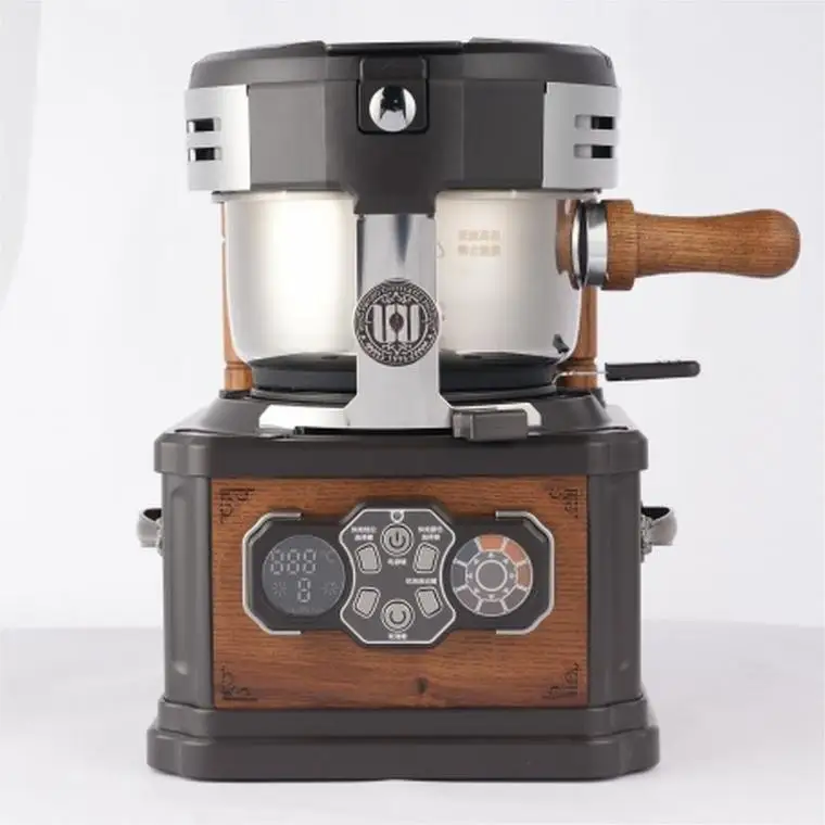 Factory Wholesale Small Home Coffee Roaster Vintage Smokeless Retro Coffe Roaster Noiseless Hot-Selling Cocoa Bean Roaster