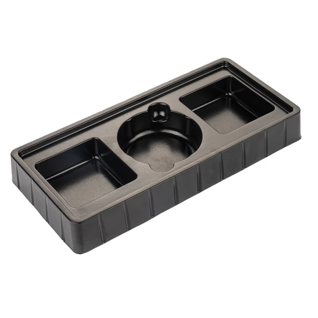 Оптовая продажа, черный пластиковый блистерный упаковочный лоток для косметики PP/ PS / PVC под заказ