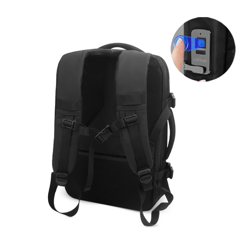 Anti-theft large capacity vacuum backpack Vacuum Compression Backpack with vacuum pump expandable bag shrinkable bag