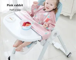 Eating equipment Baby anti-dirty water all-in-one bib cushion dining chair table baby long sleeve overalls self-feeding