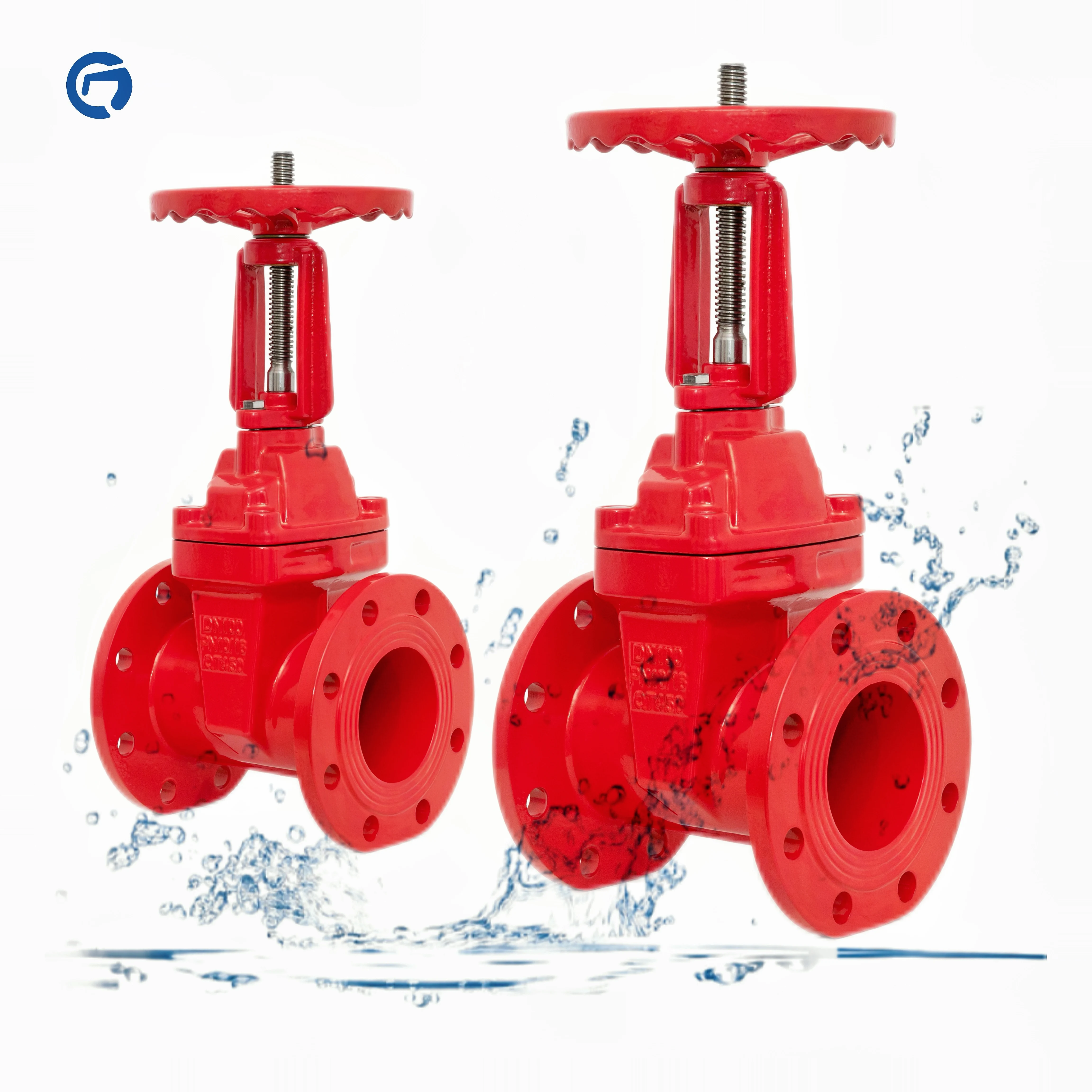 Customizable DN100 Ductile Iron Flanged OS&Y Gate Valve Nodular Cast Iron Fire Fighting Water Valve High Competitive Price