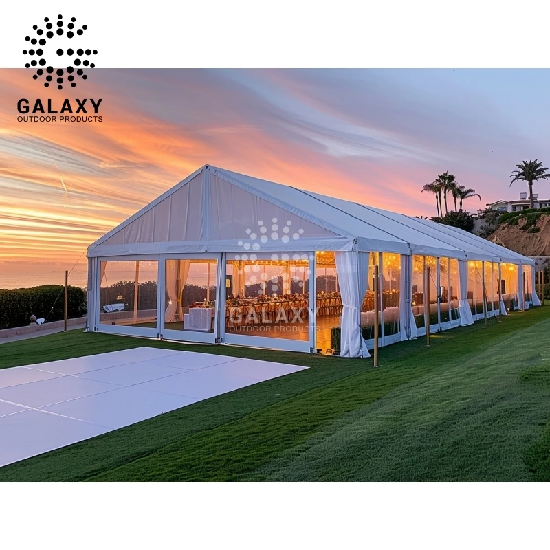 Galaxy Fireproof Alimum Berber Party Tent Pink 20X30 Tent Party Outdoor Event Party Tent With Air Conditioner