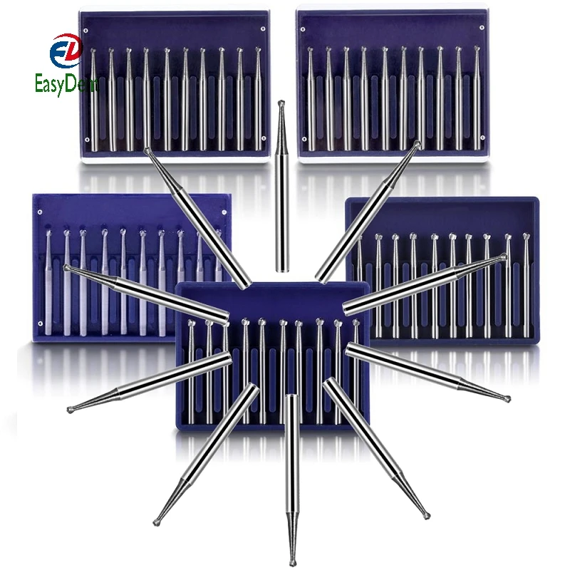 Dental FG Round Burs Drill Tungsten Dental Carbide Burs for High Speed Handpiecess Medium Dentist Tools