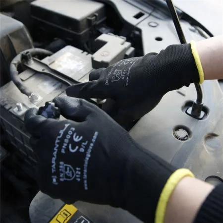 PU Coated Glove With Polyester/Nylon Shell In 13G Safety Gloves 2023