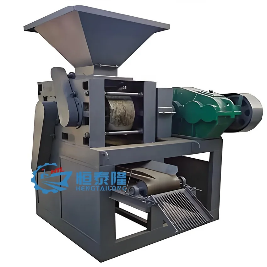 hot sale new tech energy saving fluorite charcoal lime powder material briquette making machine from china