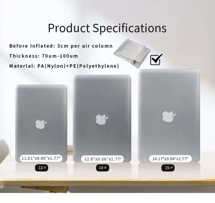 Shipping Inflatable Bubble Laptop Cushion Air Column Wrap Packing Inflatable Air Column Laptop