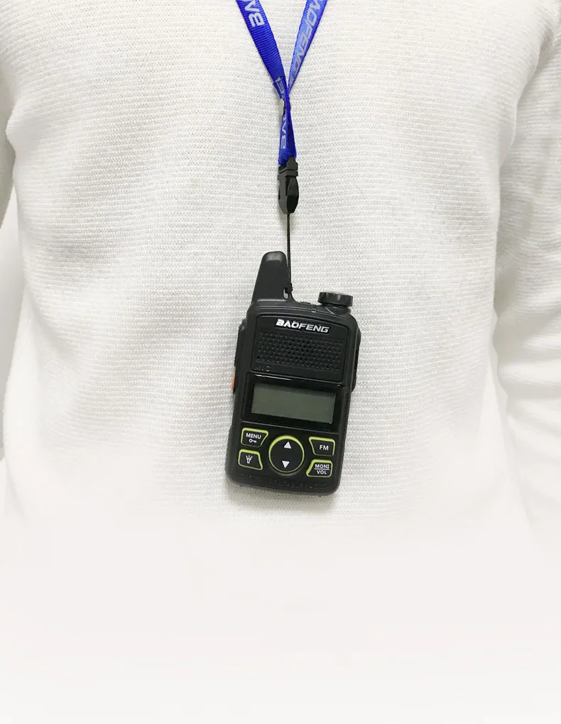 Portable FM radio receiver mini radio rechargeable baofeng walkie talkie with LED flashlight