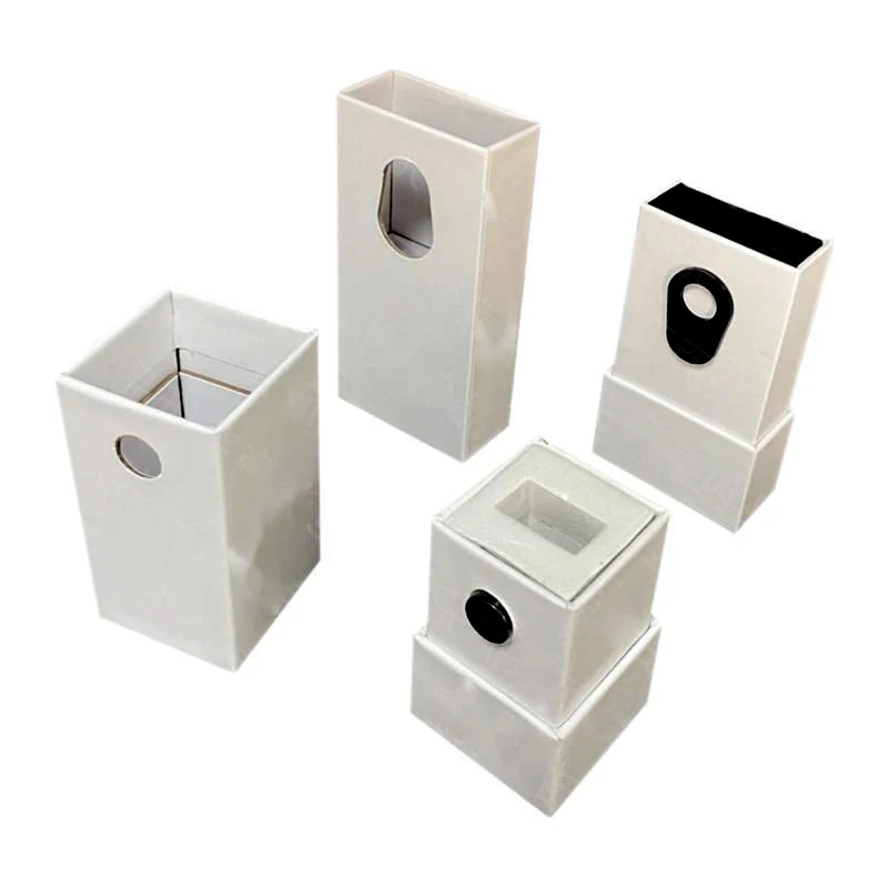 Custom Logo 510 Glass Packaging Slide Boxes White Drawer Paperboard Box Full Ceramic Device Laser Food Gift Sliding Packaging