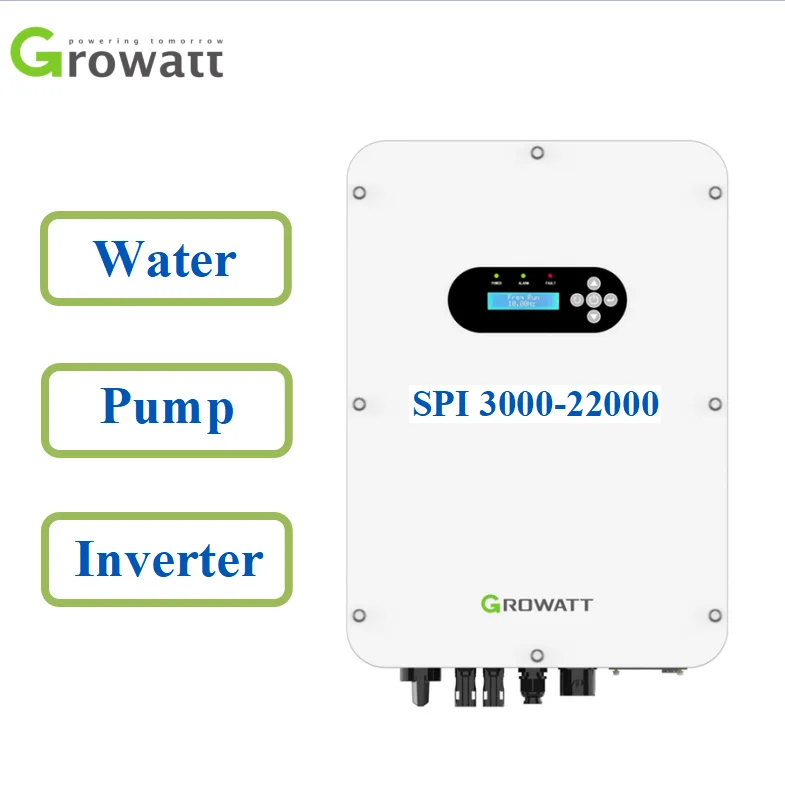 Неэлектрические однофазные трехфазные солнечные насосные инверторы Growatt 3 кВт 7,5 кВт 9,2 квт 11 кВт 5 кВт