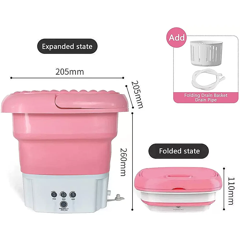 Electric Underwear Folding Travel Automatic Portable Mini Washing Machine For Baby Clothes
