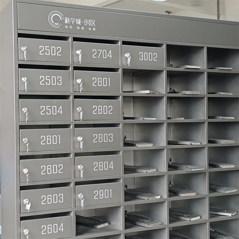 high quality Stainless Steel Sale Locking Mailbox Postbox office steel mailbox 22 doors metal post box