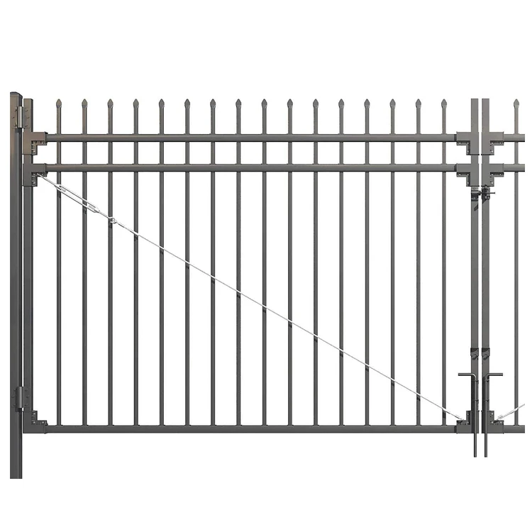 Hot Sale Heavy Duty Drop Rod Black Cane Bolt Drop Rod Gate Hardware Wood Fence Gate Ground Latch Wooden Gates